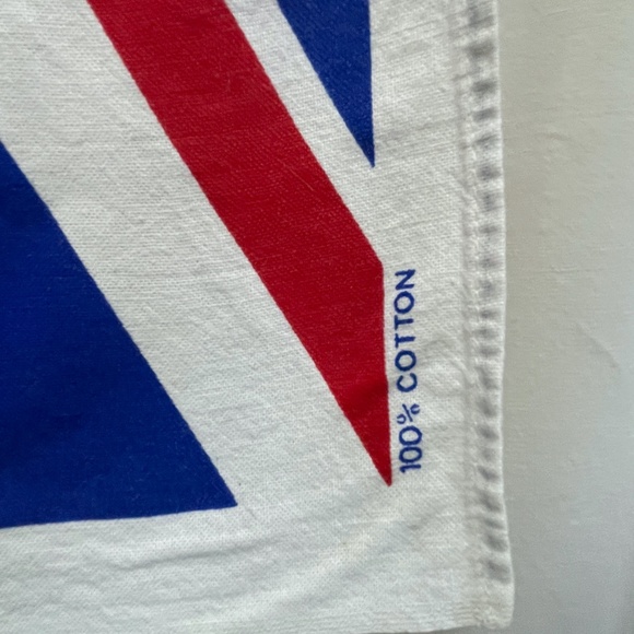 Vintage Union Jack Tea Towel Made in the UK 100% Cotton - Picture 2 of 6
